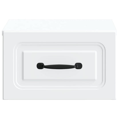 Wall-Mounted Bedside Cabinet 2 pcs White 34.5 x 33 x 20 cm