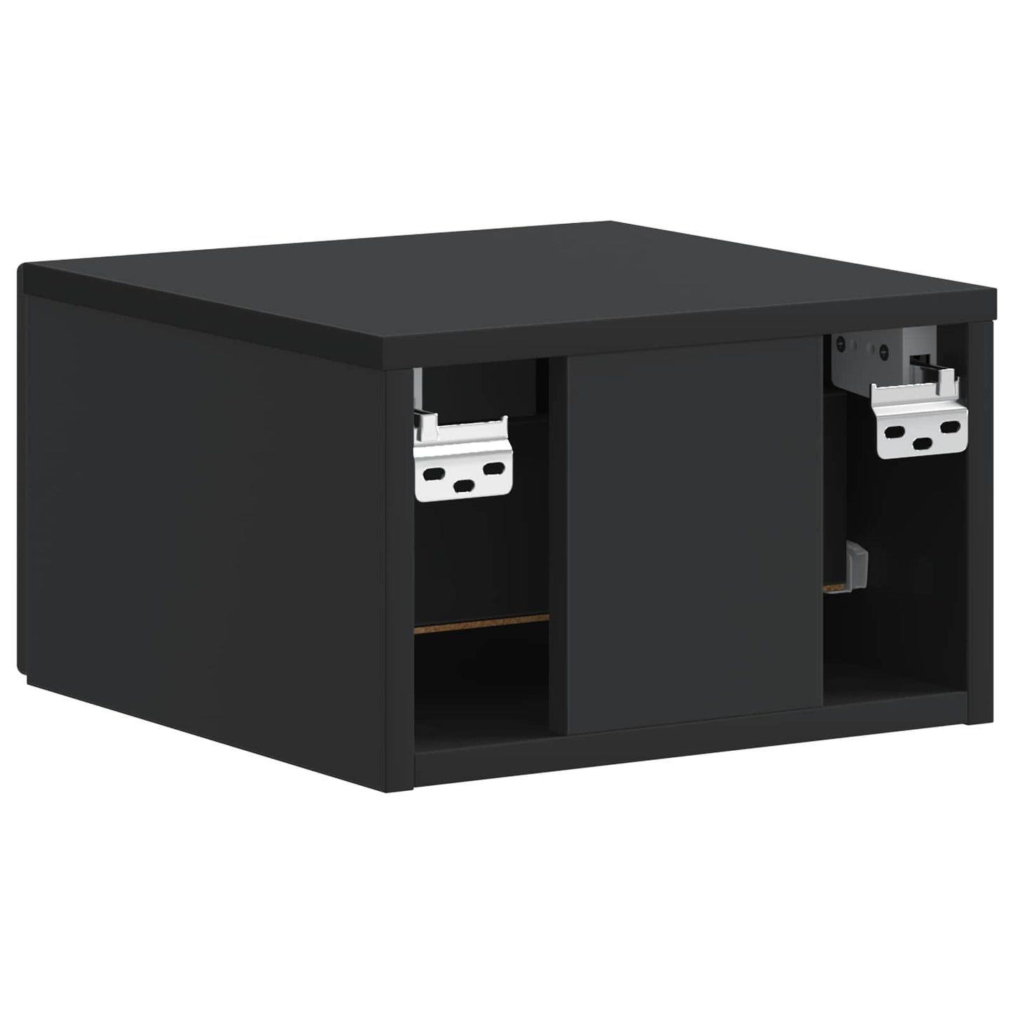 Wall-Mounted Bedside Cabinet Black 34.5 x 33 x 20 cm