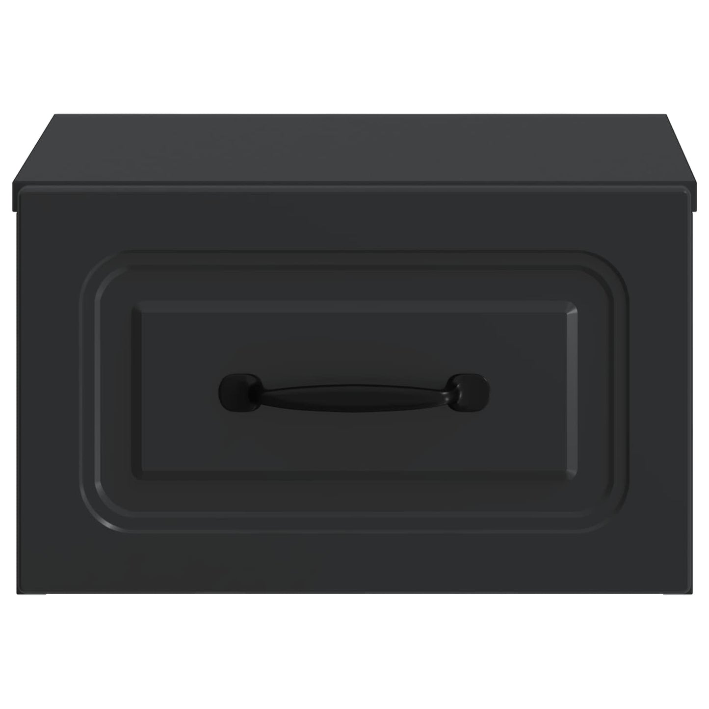 Wall-Mounted Bedside Cabinet Black 34.5 x 33 x 20 cm