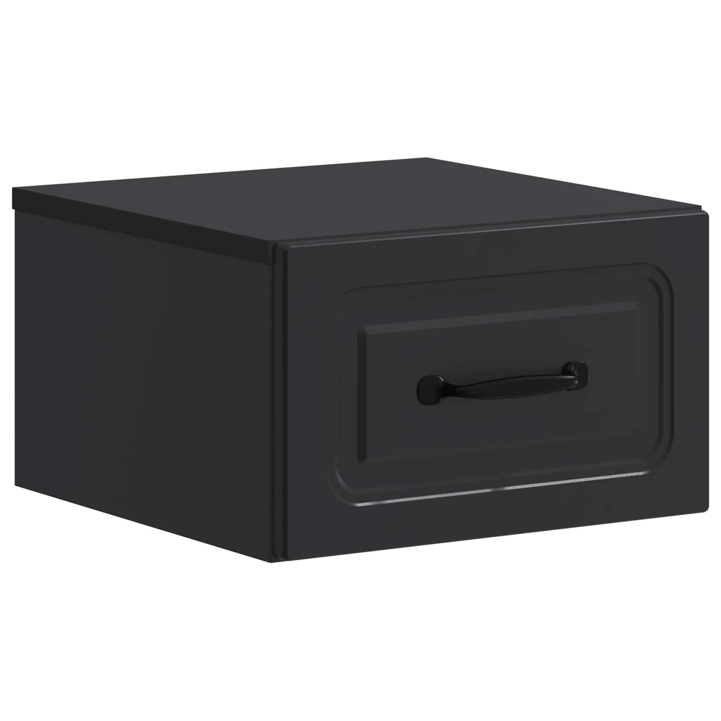 Wall-Mounted Bedside Cabinet 2 pcs Black 34.5 x 33 x 20 cm
