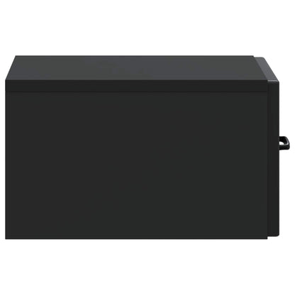 Wall-Mounted Bedside Cabinet 2 pcs Black 34.5 x 33 x 20 cm