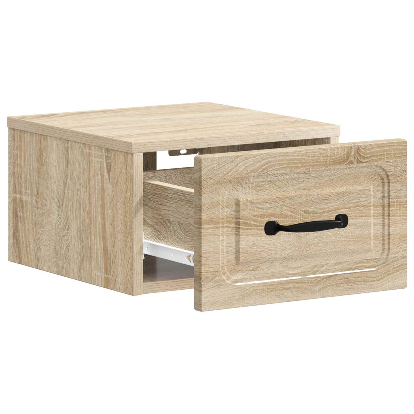 Wall-Mounted Bedside Cabinet Sonoma Oak 34.5 x 33 x 20 cm