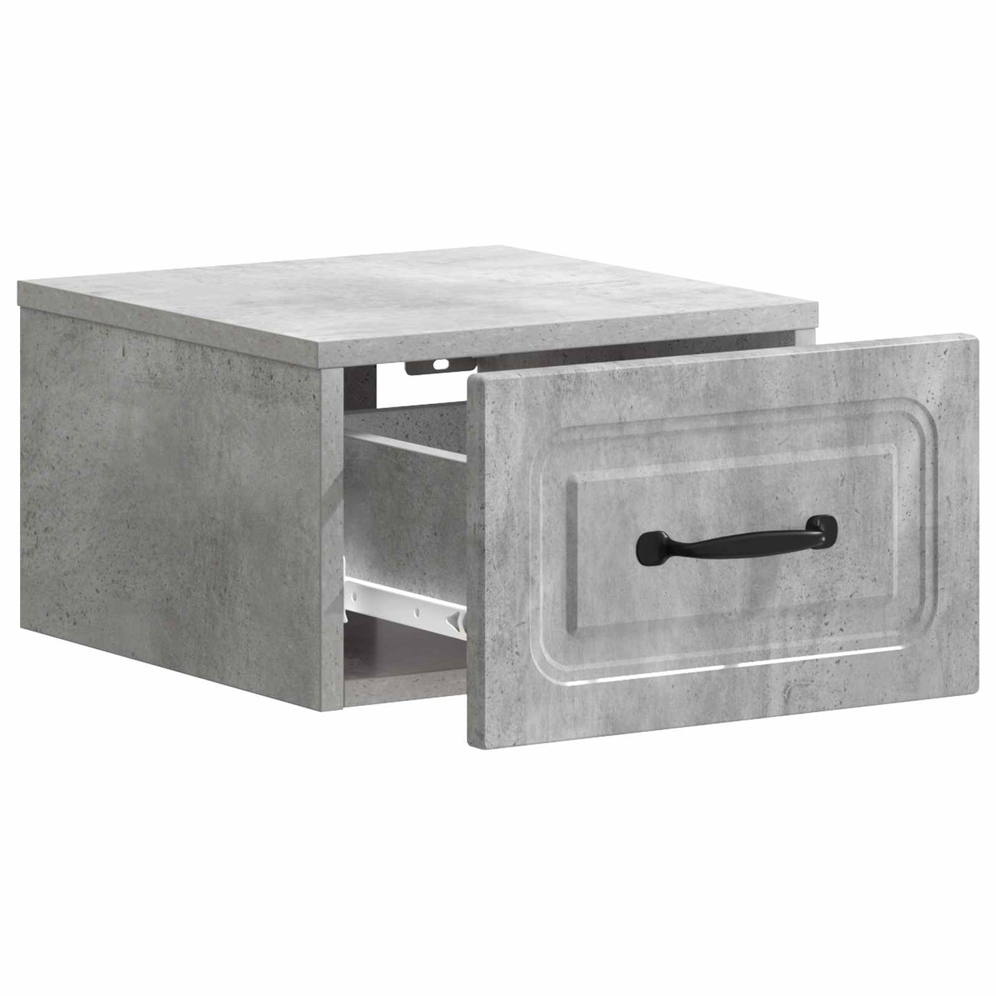 Wall-Mounted Bedside Cabinet Concrete Grey 34.5 x 33 x 20 cm