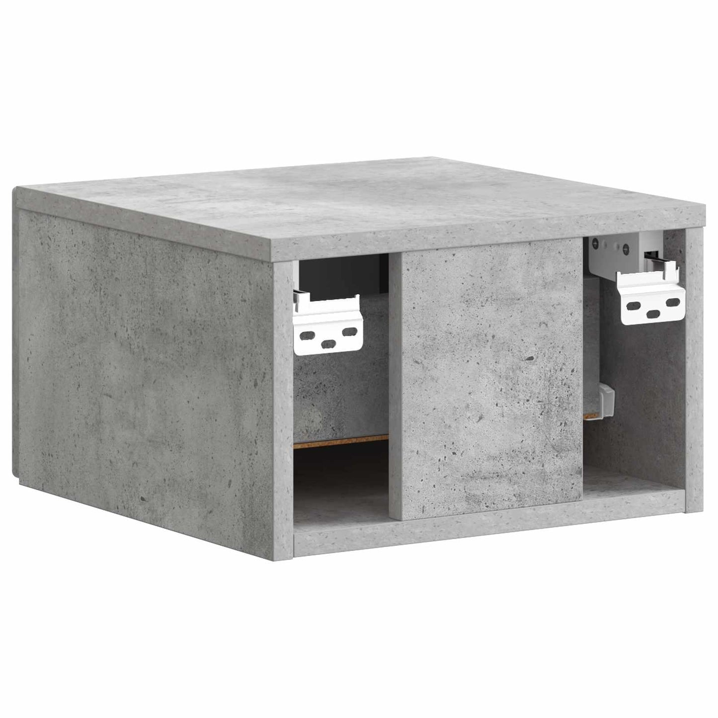 Wall-Mounted Bedside Cabinet Concrete Grey 34.5 x 33 x 20 cm