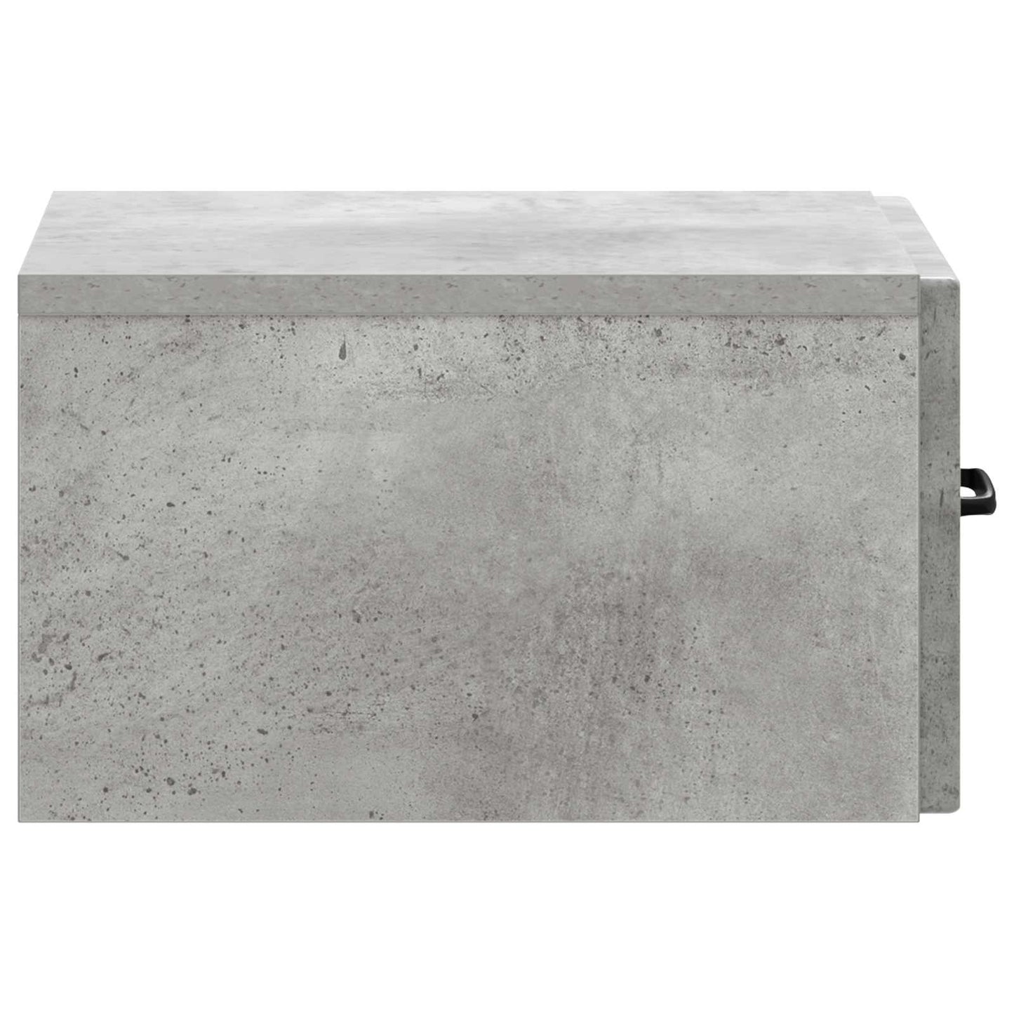 Wall-Mounted Bedside Cabinet with Drawer 2 pcs Concrete Grey