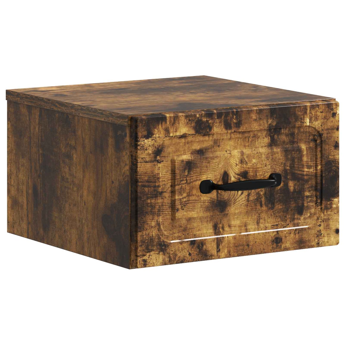 Wall-Mounted Bedside Cabinet 2 pcs Smoked Oak 34.5 x 33 x 20 cm