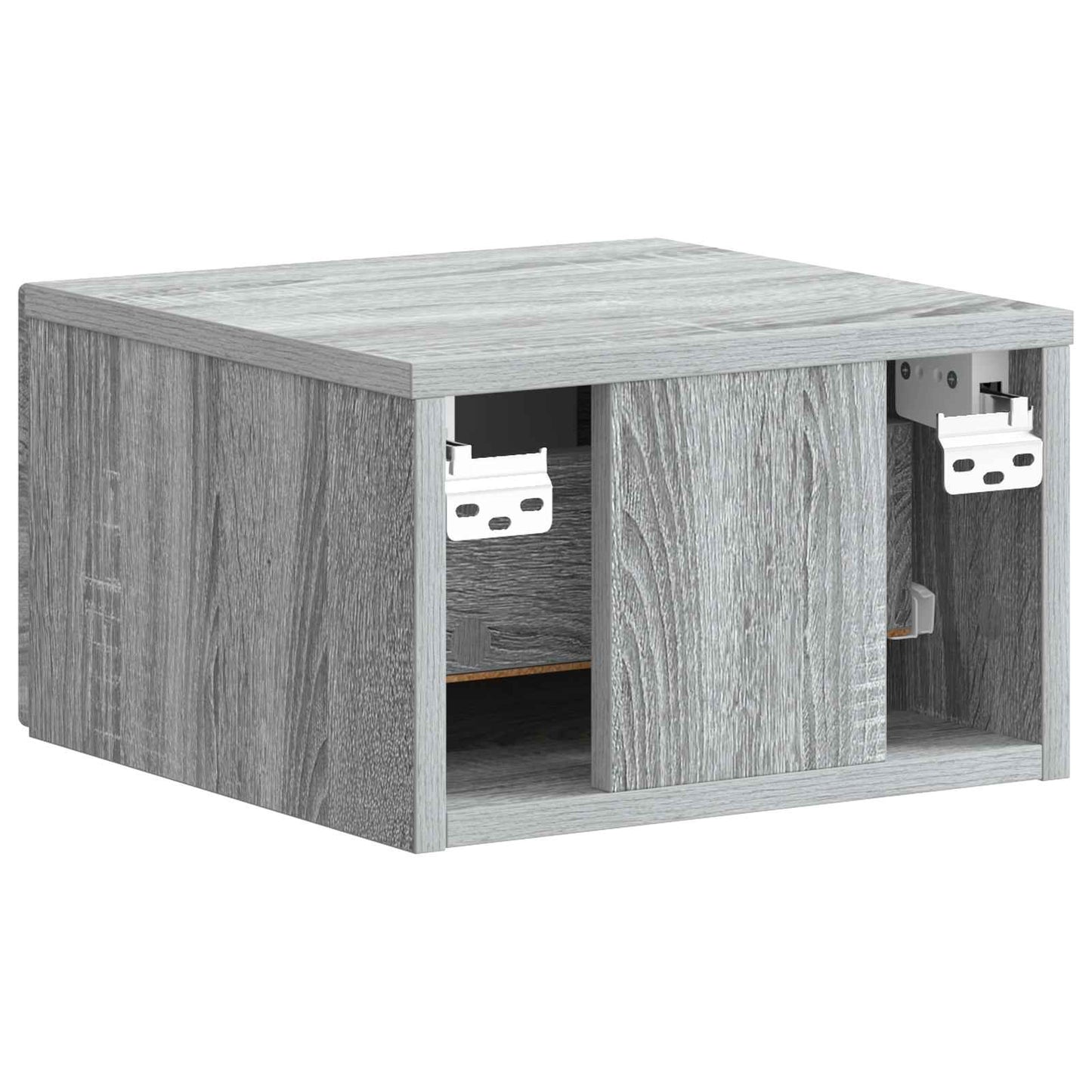 Wall-Mounted Bedside Cabinet 2 pcs Grey Sonoma