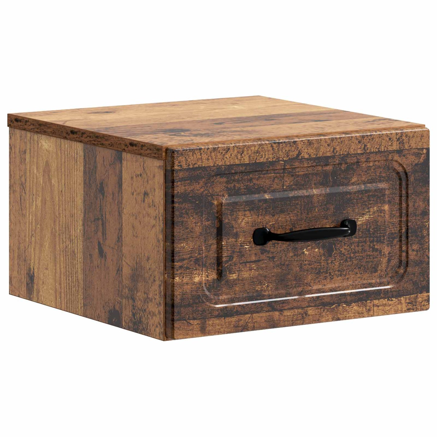 Wall-Mounted Bedside Cabinet Old Wood 34.5 x 33 x 20 cm