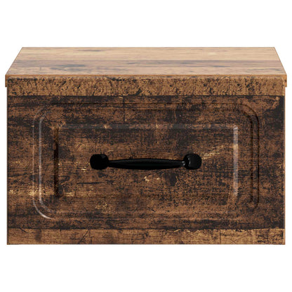 Wall-Mounted Bedside Cabinet 2 pcs Old Wood 34.5 x 33 x 20 cm
