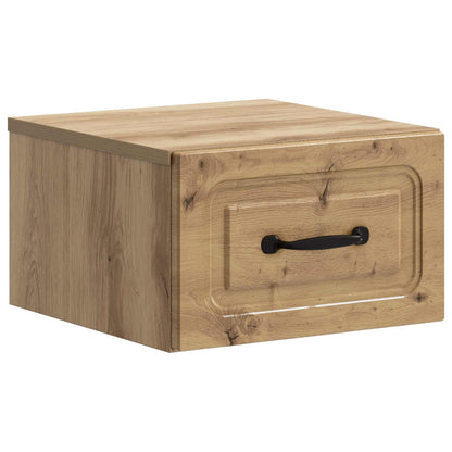 Wall-Mounted Bedside Cabinet Artisan Oak 34.5 x 33 x 20 cm