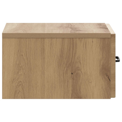 Wall-Mounted Bedside Cabinet 2 pcs Artisan Oak