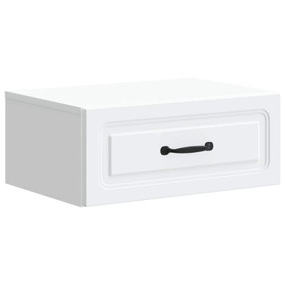 Wall-Mounted Bedside Cabinet 2 pcs White 49 x 34.5 x 20 cm