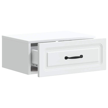 Wall-Mounted Bedside Cabinet 2 pcs White 49 x 34.5 x 20 cm