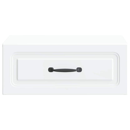 Wall-Mounted Bedside Cabinet 2 pcs White 49 x 34.5 x 20 cm