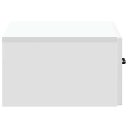 Wall-Mounted Bedside Cabinet 2 pcs White 49 x 34.5 x 20 cm