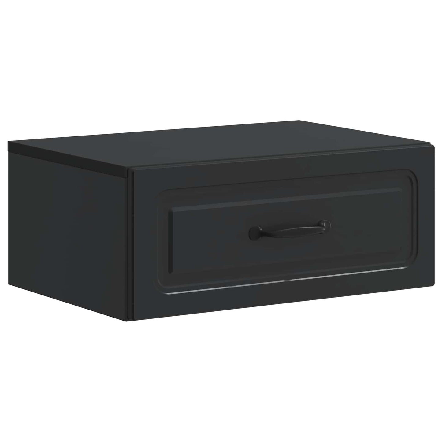 Wall-Mounted Bedside Cabinet 2 pcs Black 49 x 34.5 x 20 cm