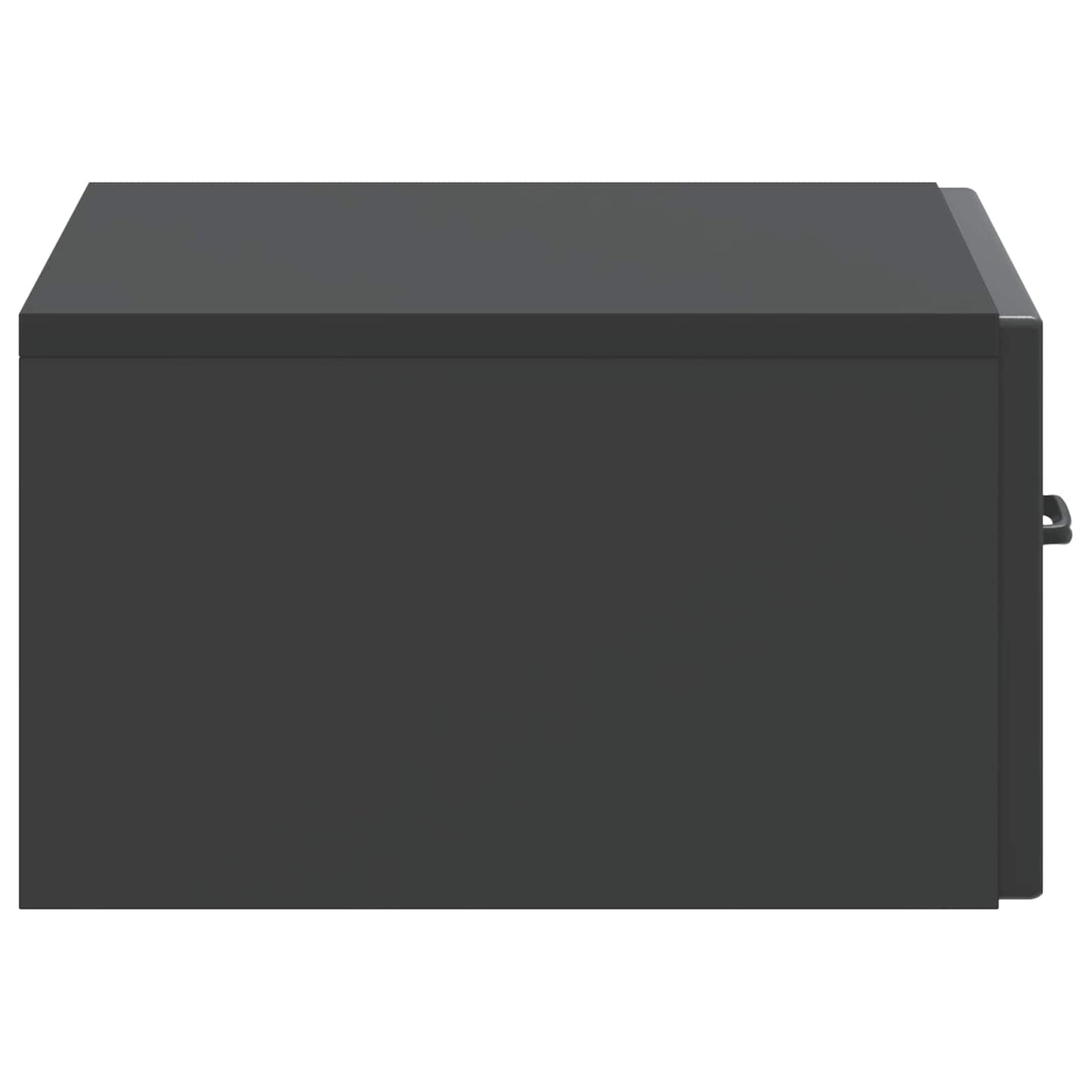 Wall-Mounted Bedside Cabinet 2 pcs Black 49 x 34.5 x 20 cm