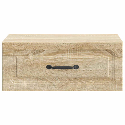 Wall-Mounted Bedside Cabinet Sonoma Oak 49 x 34.5 x 20 cm