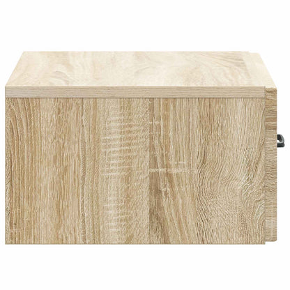 Wall-Mounted Bedside Cabinet Sonoma Oak 49 x 34.5 x 20 cm