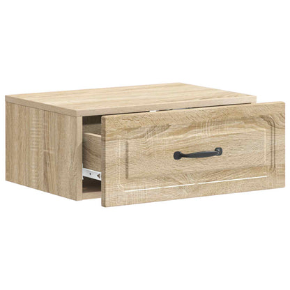 Wall-Mounted Bedside Cabinet 2 pcs Sonoma Oak 49 x 34.5 x 20 cm