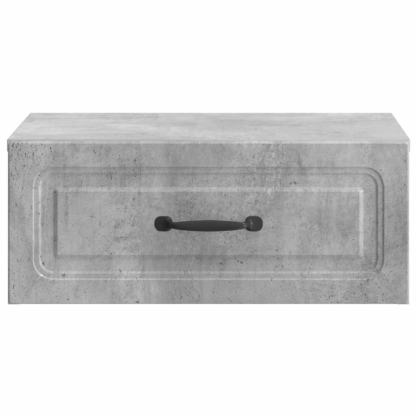 Wall-Mounted Bedside Cabinet with Drawer 2 pcs Concrete Grey