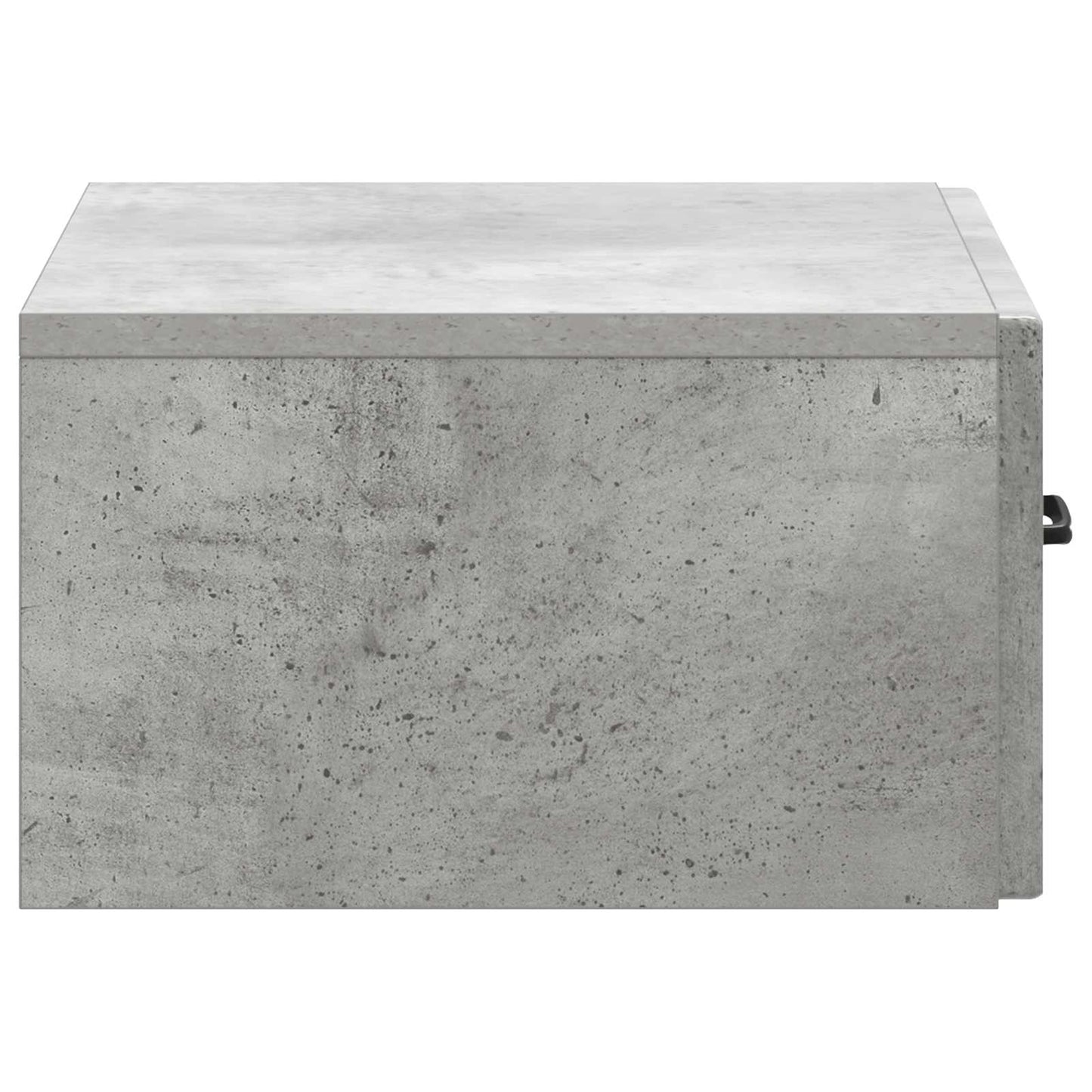 Wall-Mounted Bedside Cabinet with Drawer 2 pcs Concrete Grey