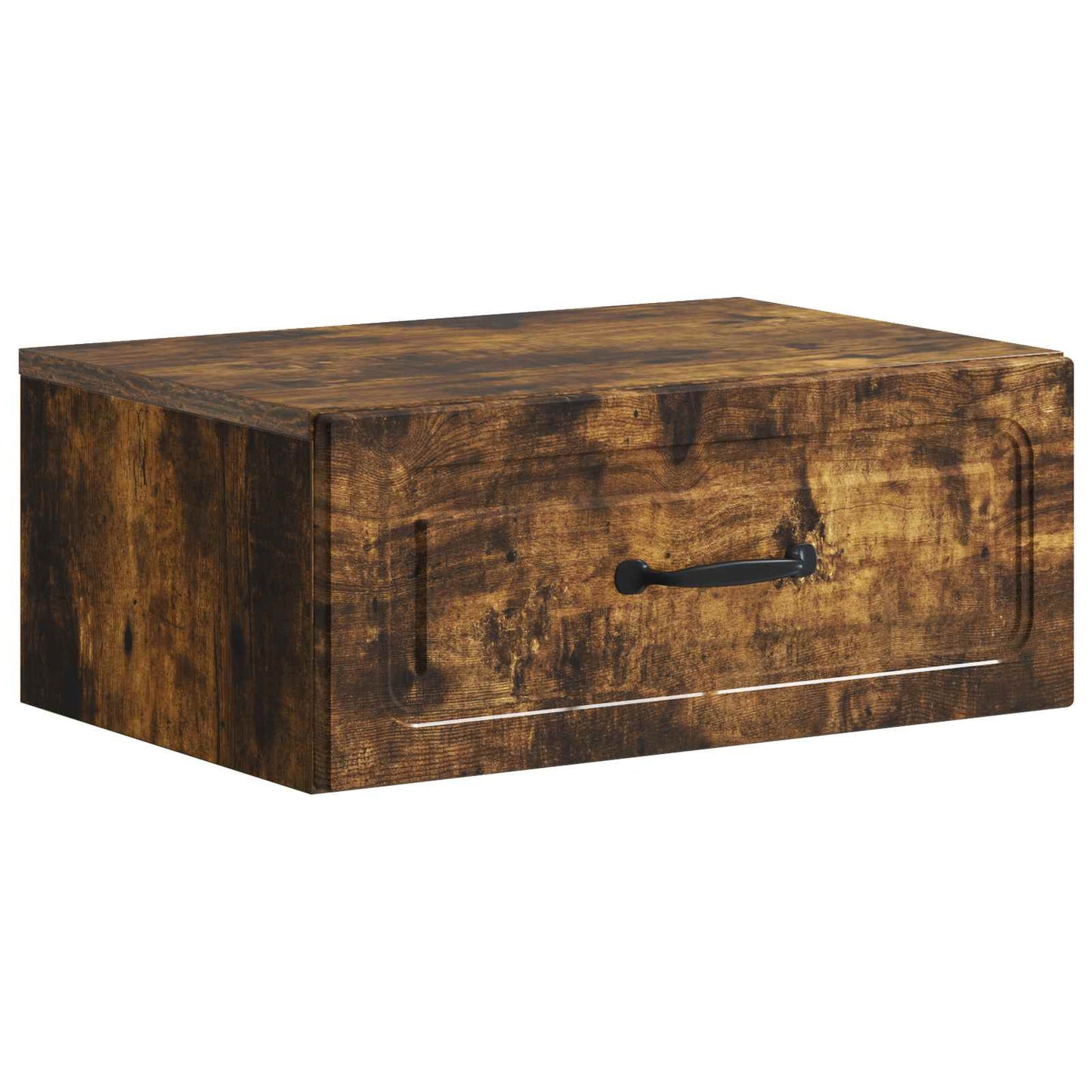 Wall-Mounted Bedside Cabinet Smoked Oak 49 x 34.5 x 20 cm