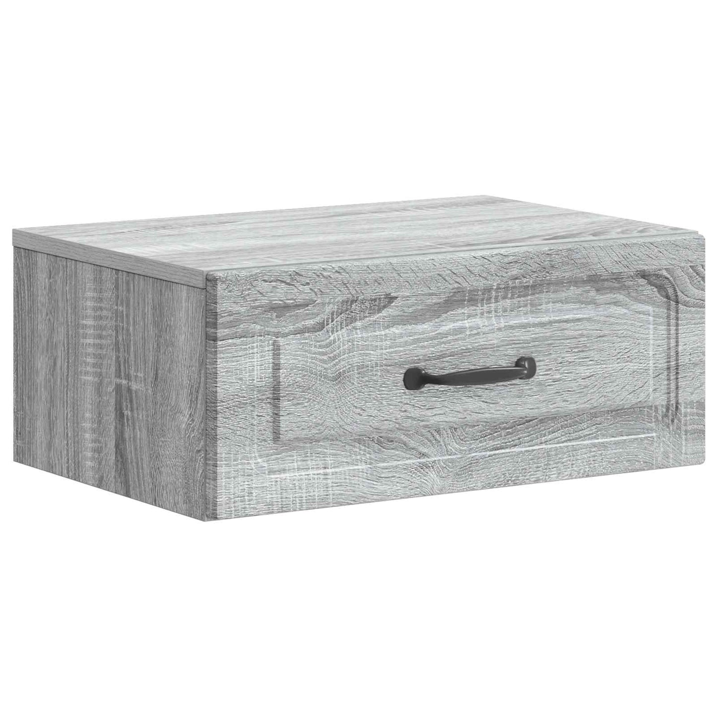 Wall-Mounted Bedside Cabinet Grey Sonoma 49 x 34.5 x 20 cm