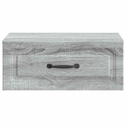Wall-Mounted Bedside Cabinet Grey Sonoma 49 x 34.5 x 20 cm