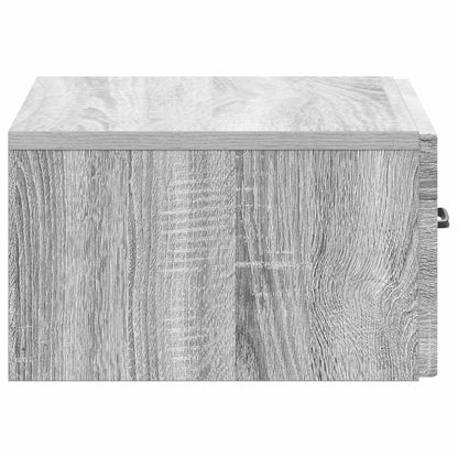 Wall-Mounted Bedside Cabinet Grey Sonoma 49 x 34.5 x 20 cm