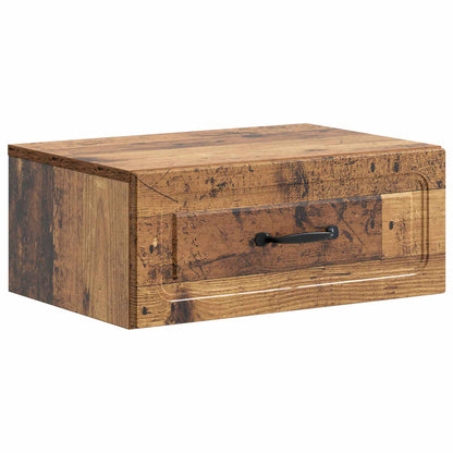 Wall-Mounted Bedside Cabinet 2 pcs Old Wood 49 x 34.5 x 20 cm