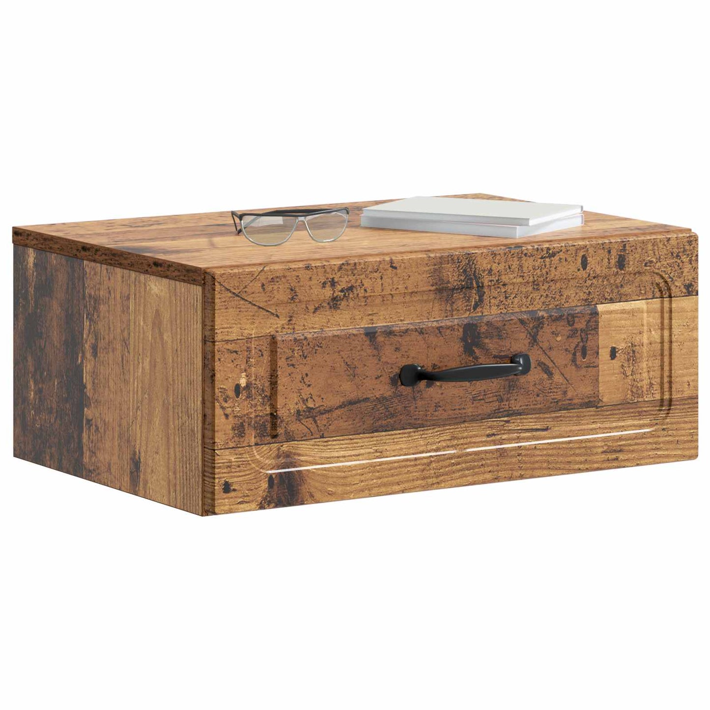 Wall-Mounted Bedside Cabinet 2 pcs Old Wood 49 x 34.5 x 20 cm