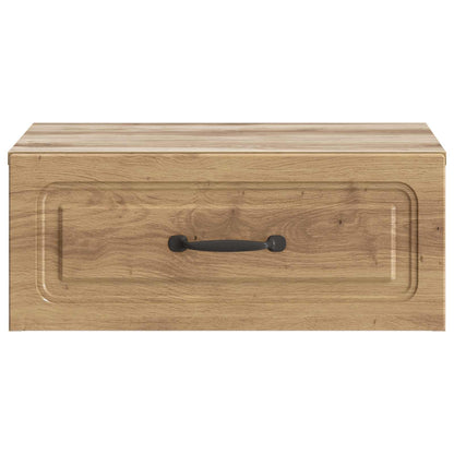 Wall-Mounted Bedside Cabinet 2 pcs Artisan Oak Engineered Wood