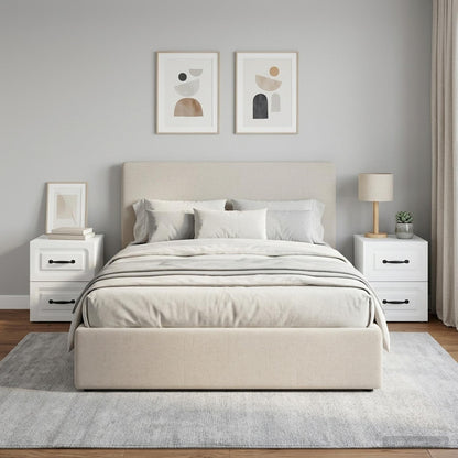 Wall-Mounted Bedside Cabinet 2 pcs White 34.5 x 33 x 40 cm