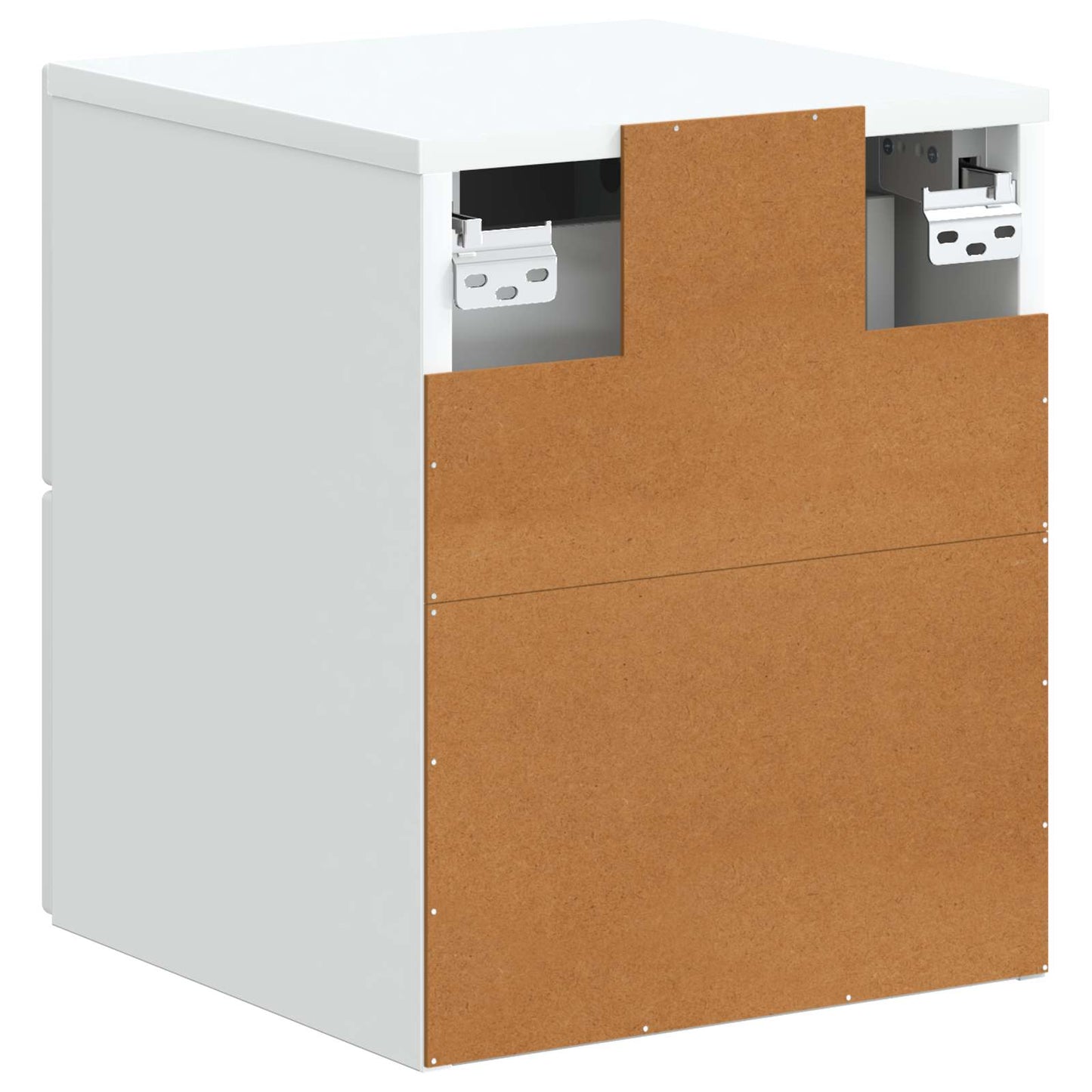 Wall-Mounted Bedside Cabinet 2 pcs White 34.5 x 33 x 40 cm