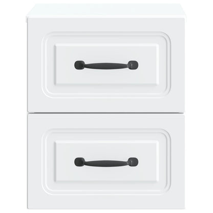 Wall-Mounted Bedside Cabinet 2 pcs White 34.5 x 33 x 40 cm