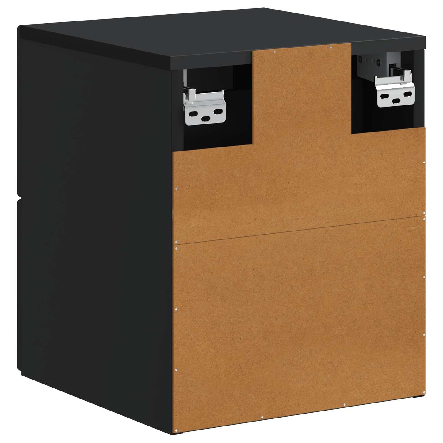 Wall-Mounted Bedside Cabinet Black 34.5 x 33 x 40 cm