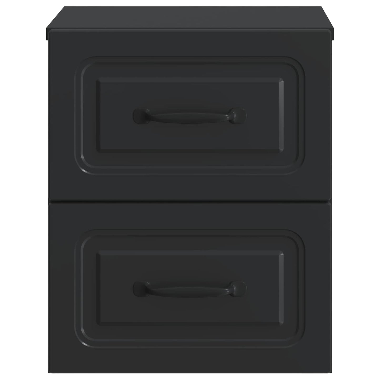 Wall-Mounted Bedside Cabinet 2 pcs Black 34.5 x 33 x 40 cm