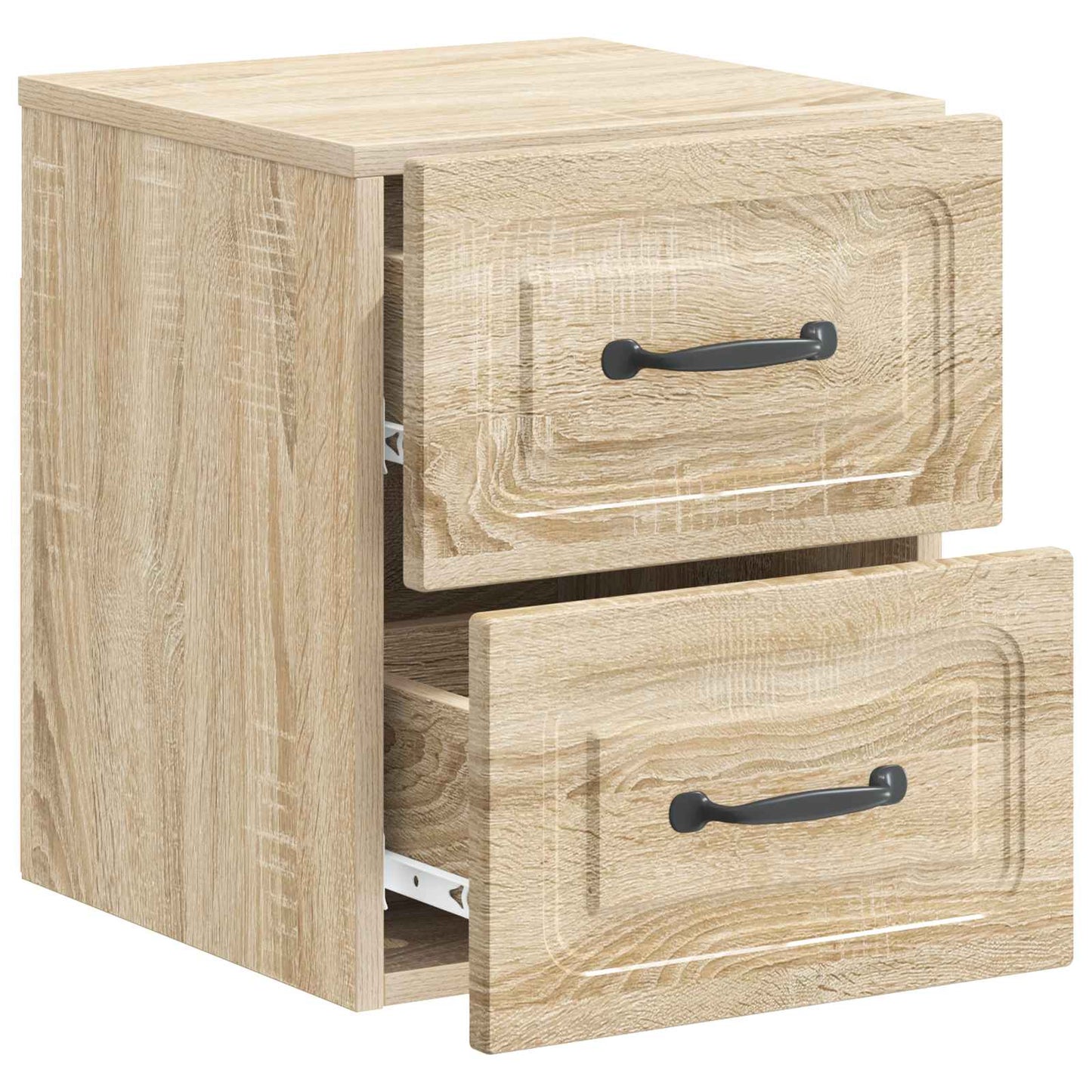Wall-Mounted Bedside Cabinet Sonoma Oak 34.5 x 33 x 40 cm