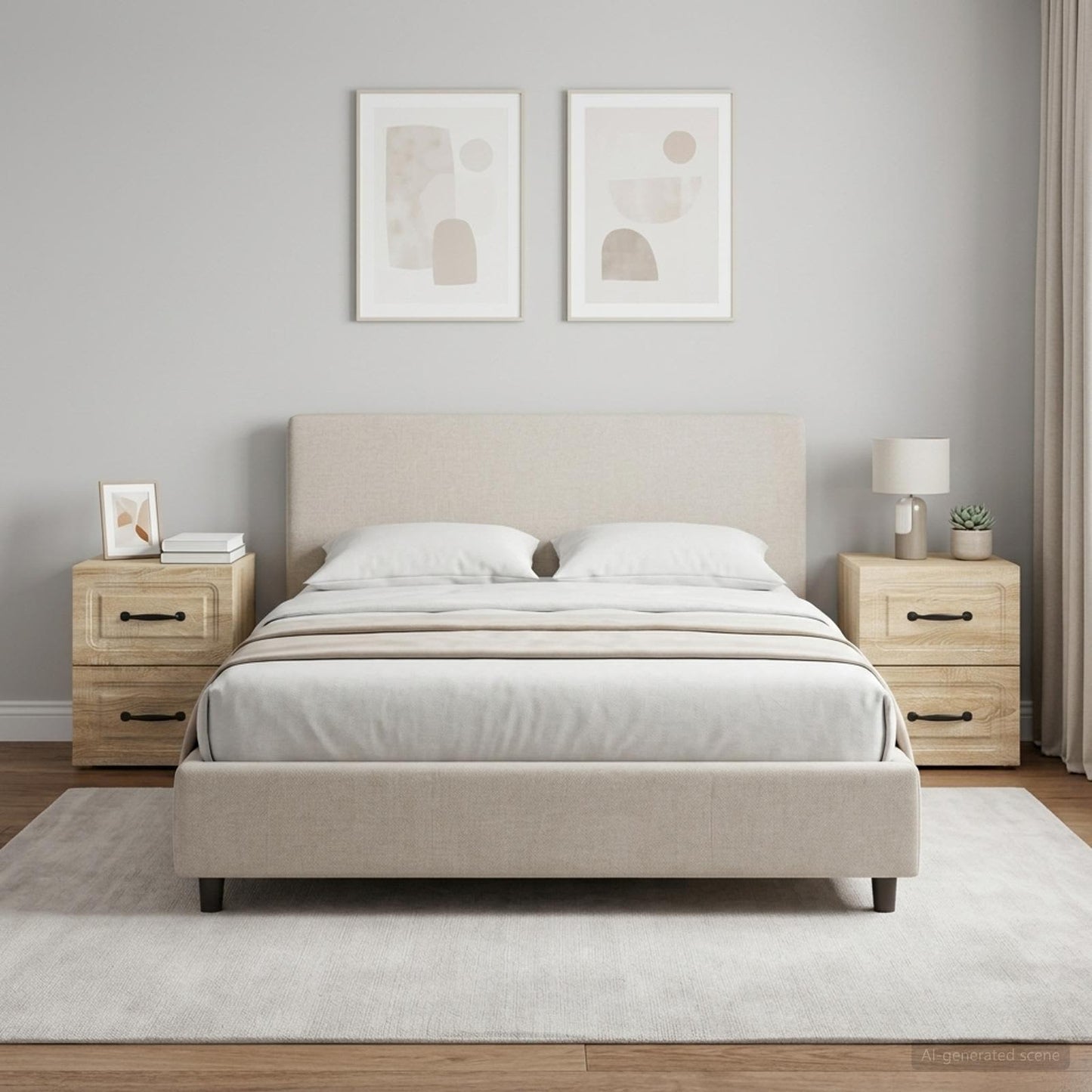 Wall-Mounted Bedside Cabinet 2 pcs Sonoma Oak 34.5 x 33 x 40 cm