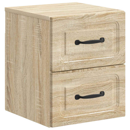Wall-Mounted Bedside Cabinet 2 pcs Sonoma Oak 34.5 x 33 x 40 cm