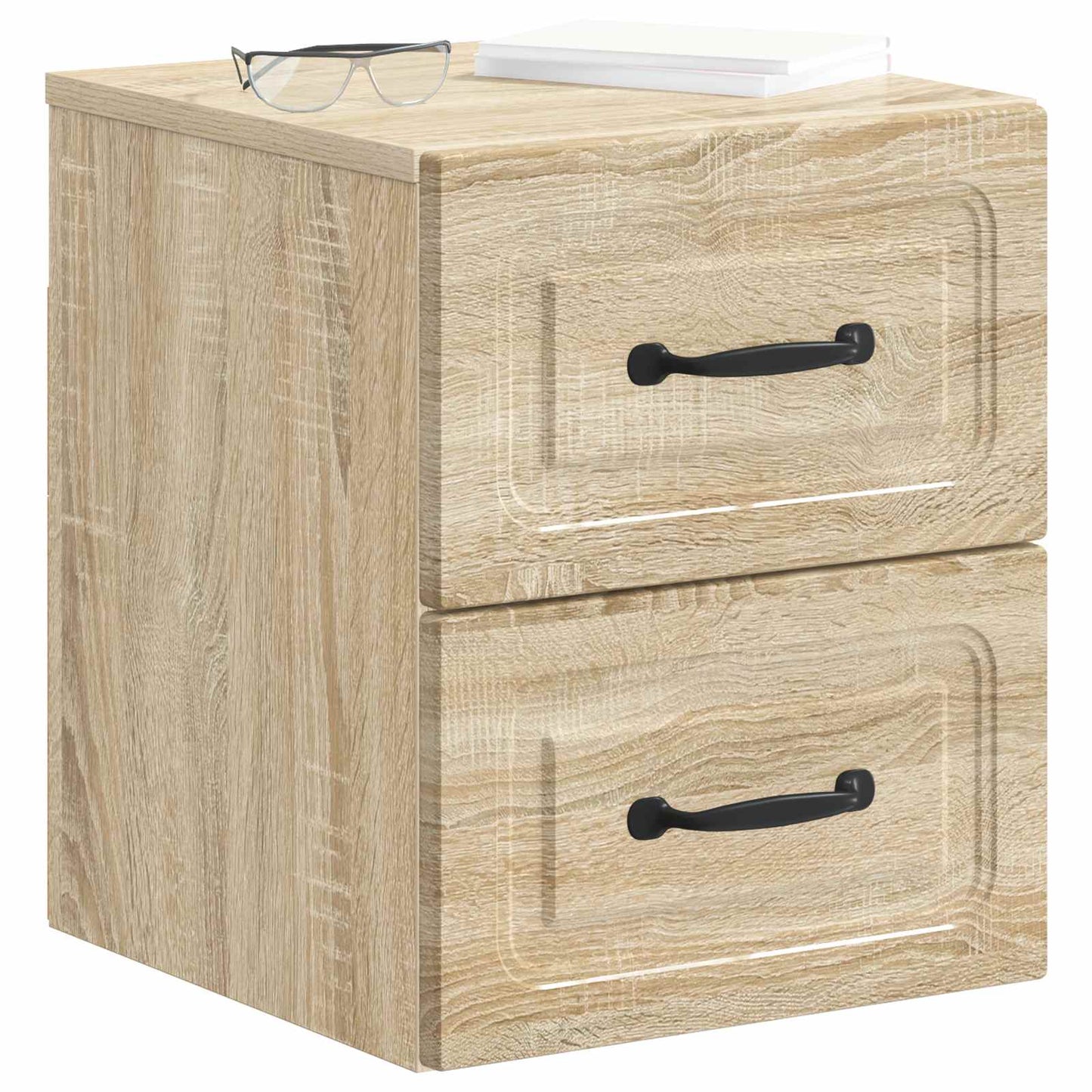 Wall-Mounted Bedside Cabinet 2 pcs Sonoma Oak 34.5 x 33 x 40 cm