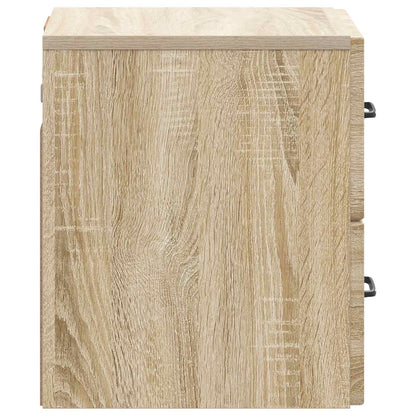 Wall-Mounted Bedside Cabinet 2 pcs Sonoma Oak 34.5 x 33 x 40 cm