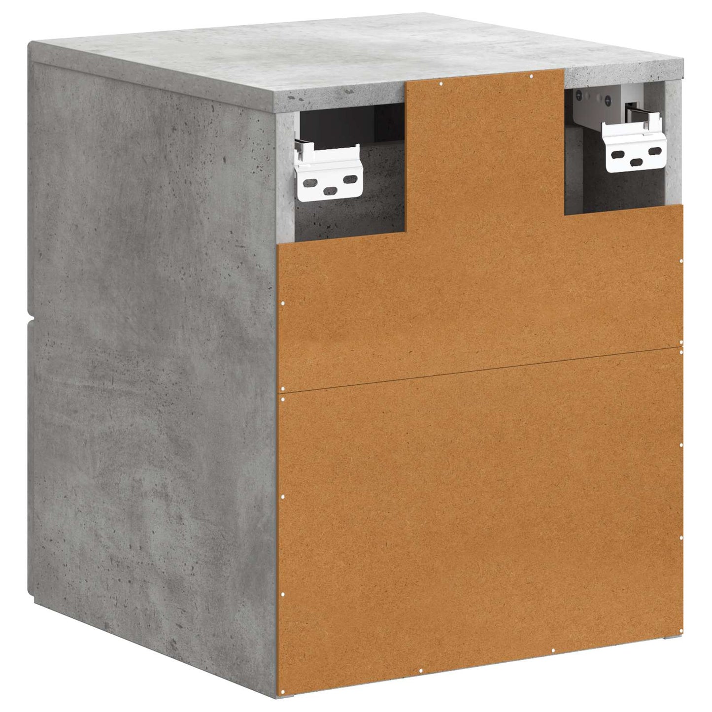 Wall-Mounted Bedside Cabinet Concrete Grey 34.5 x 33 x 40 cm