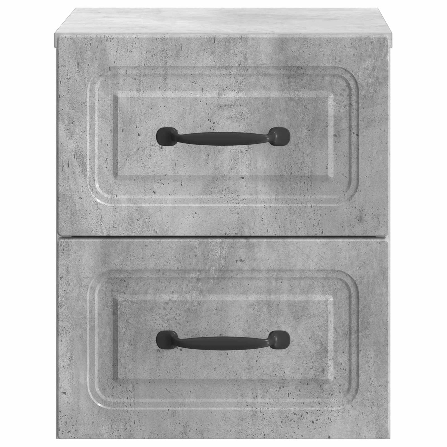 Wall-Mounted Bedside Cabinet 2 pcs Concrete Grey