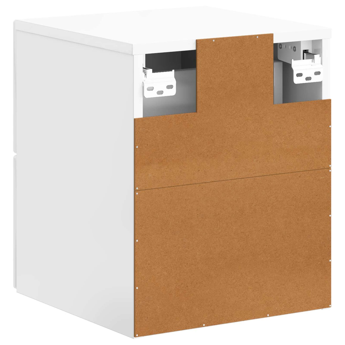 Wall-Mounted Bedside Cabinet High Gloss White 34.5 x 33 x 40 cm