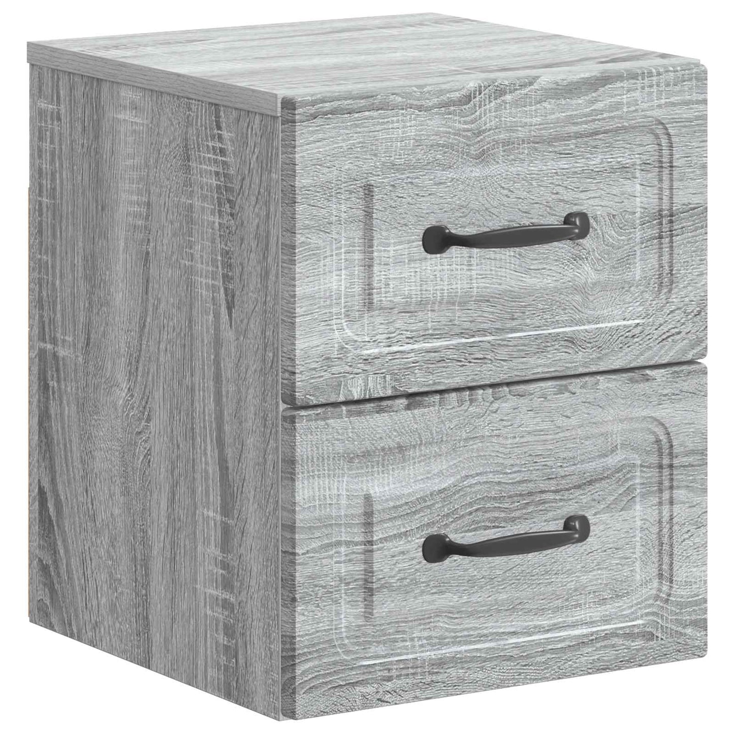 Wall-Mounted Bedside Cabinet 2 pcs Grey Sonoma