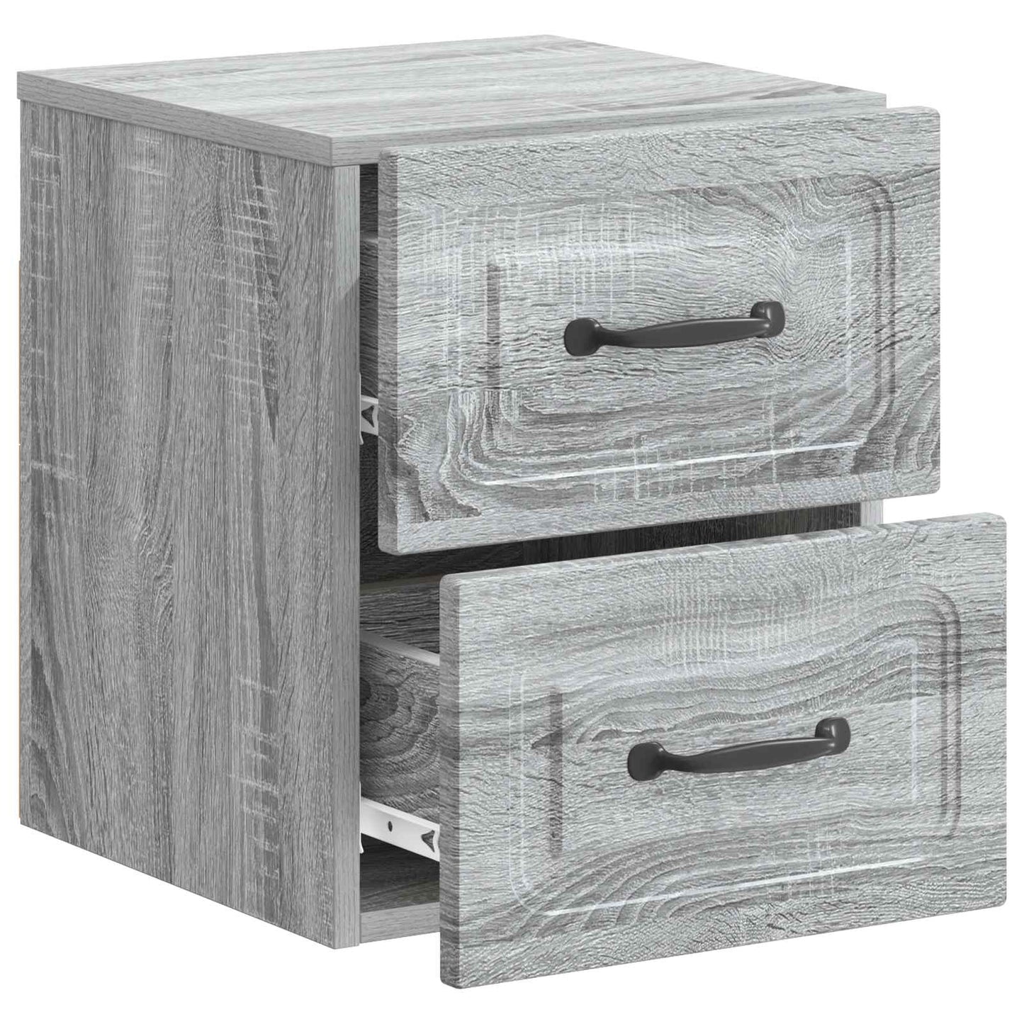 Wall-Mounted Bedside Cabinet 2 pcs Grey Sonoma