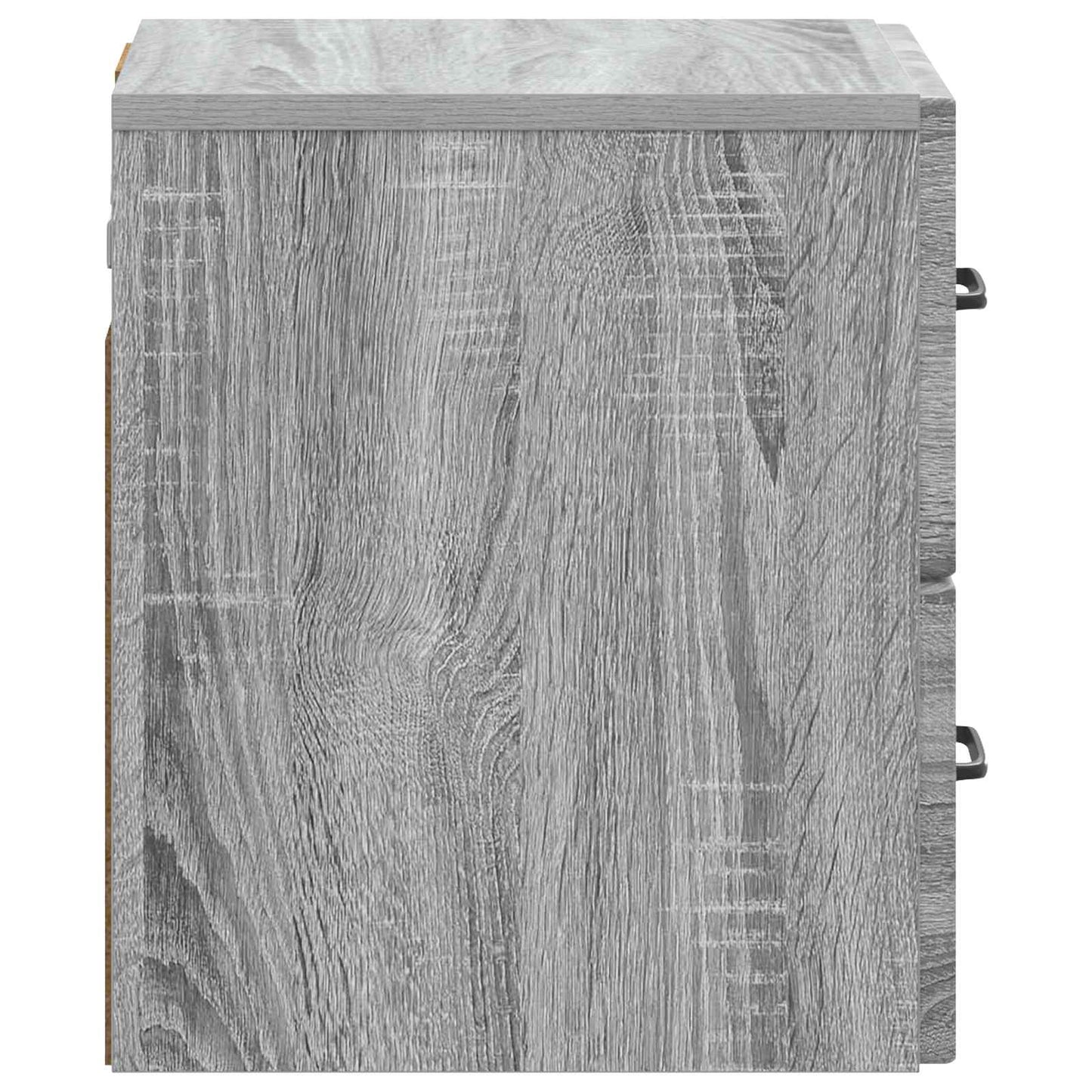 Wall-Mounted Bedside Cabinet 2 pcs Grey Sonoma