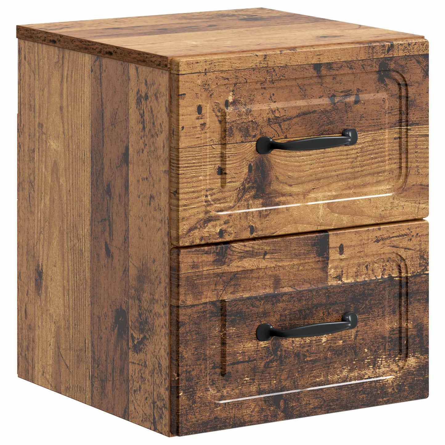 Wall-Mounted Bedside Cabinet Old Wood 34.5 x 33 x 40 cm